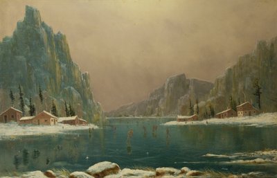Figures Skating on a Lake by Nils Hans Christiansen